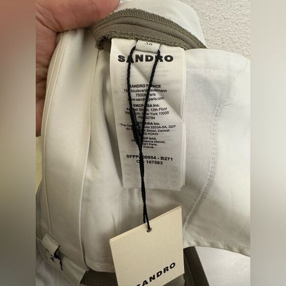 Sandro Taupe Casual Pants Sz 38 - Picture 10 of 12